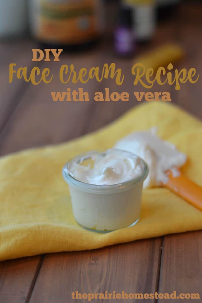 Homemade Face Cream Recipe with Aloe Vera • The Prairie Homestead